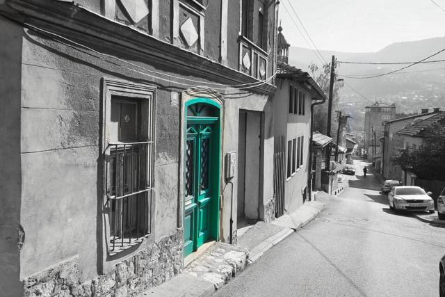 The street in front of the house